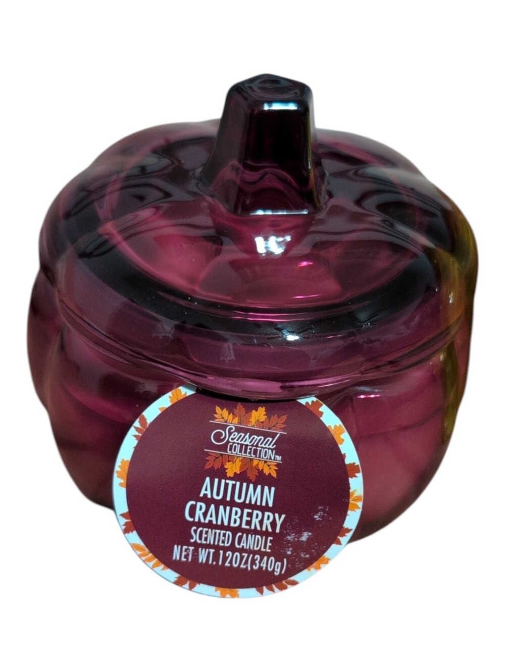 Autumn Cranberry Three Wick Scented Candle